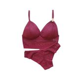 Koza Bordo Renk Bralet Takım Kırmızı 80B