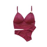 Koza Bordo Renk Bralet Takım Kırmızı 90B