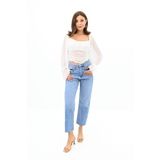 Koza Butik Kadın Şifon Crop Bluz 1734-24