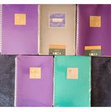 Koza Defter Koza Kalp 17/24, 70 gr 120 Yaprak / 4 Adet Kareli - 1 Adet Çizgili ve Plastik Kapak Spiralli Defter (5'li)