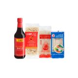 Koza Gıda Noodle Paketi (chefline Asia Yumurtalı Çin Eriştesi, Cock Pirinç Çubuğu, Pirinç Eriştesi, Soya Sosu)