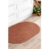 Koza Halı Cesta El Yapımı Örgü Kiremit Kilim 80x120 4033