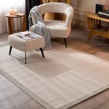 Koza Halı Fresco Antrasit Ekru İskandinav Jüt Yıkanabilir Bordür Halı Kilim Balkon Teras Mutfak Halısı 23745A, 160 x 230 - 160 x 230 cm - Antrasit - Ekru