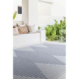 Koza Halı Fresco Ekru Lacivert Iskandinav Jüt Yıkanabilir Halı Kilim Balkon Teras Salon Koridor Halısı 22835a, 120 x 180