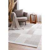 Koza Halı Koza Hayad Nomad Krem Vizon Halı Kilim Salon Oturma Odası Yatak Odası Koridor Makine Halısı A3568B