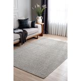 Koza Halı Retro Plain Gri Düz Dokuma Tozumaz Halı Salon Antre Koridor Balkon Teras Oturma Odası Halısı A3190A