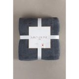Koza Home 150x200 cm Antrasit Krem Twin Soft Pamuklu Tek Kişilik Battaniye