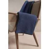 Koza Home 37117 130x170 cm Miel İndigo Kenarı Ponponlu TV Battaniyesi
