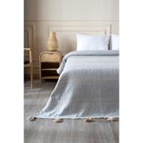 Koza Home Assos Gri Taş Yıkama Çift Kişilik Çeyiz Yatak Örtüsü 230x250 5037