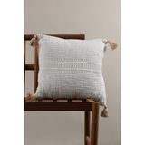 Koza Home Assos Krem Taş Yıkama Çeyiz Yastık 50x50 5038 - 50 x 50 cm - Krem Rengi