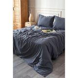 Koza Home Boho Sade Natural Gri % 100 Pamuk Nevresim Takımı Çift Kişilik 200 x 220 7034A - 200 x 220 cm