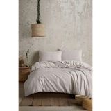Koza Home Boho Sade Natural Krem % 100 Pamuk Nevresim Takımı Tek Kişilik 100 x 200 7037A - 100 x 200 cm