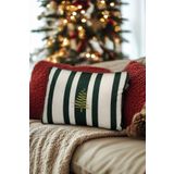 Koza Home Charm Beyaz Yeşil Çam Ağacı Baskılı Kırlent 40x60 35259A