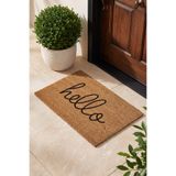 Koza Home Coco Hello El Yazısı Kıl Kapı Önü Paspası 40x60 3681