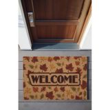 Koza Home Coco Welcome Sonbahar Paspas Dış Kapı Paspası Kıl Kapı Önü Paspası 40x60 3675, 40 x 60