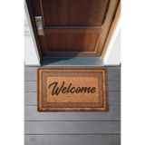 Koza Home Dekoratif Welcome Kahverengi Kapı Önü Paspası 462702