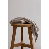 Koza Home Ivory Bej Bordürlü Mikro Fiber%100 Pamuk 2'li Banyo Havlusu Seti 50x90-70x140 1104A