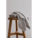 Koza Home Ivory Gri Bordürlü Mikro Fiber Pamuk 2li Banyo Havlusu Seti 50 x 90 - 70 x 140 1102A - 50 x 90 cm