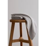 Koza Home Ivory Gri Fitilli Mikro Fiber%100 Pamuk 2'li Banyo Havlusu Seti 50x90-70x140 1126A