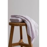 Koza Home Ivory Lila Bordürlü Mikro Fiber%100 Pamuk 2'li Banyo Havlusu Seti 50x90-70x140 1105A