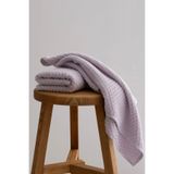 Koza Home Ivory Lila Kabartma Dokulu Mikro Fiber%100 Pamuk 2'li Banyo Havlusu Seti 50x90-70x140 1117A