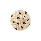 Koza Home Meander Dekoratif Siyah Desenli Bambu Duvar Tabağı 30cm 8993