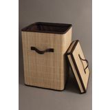 Koza Home Meander Doğal Bambu Kirli Çamaşır Sepeti 32x32x45 cm 4589