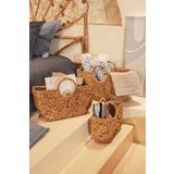Koza Home Meander Su Sümbülü Hasır Çanta 3 lü Set 5116