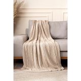 Koza Home Mendi Bej Akrilik Throw Tv Battaniyesi 130X170 2532 - 130 x 170 cm