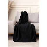 Koza Home Mendi Siyah Akrilik Throw Tv Battaniyesi 130X170 2537 - 130 x 170 cm