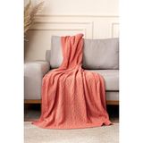 Koza Home Mendi Somon Akrilik Throw Tv Battaniyesi 130X170 2536 - 130 x 170 cm