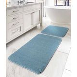 Koza Home Mino Banyo Paspası 2'li Kaydırmaz Taban Turkuaz - 60 x 100 cm