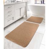 Koza Home Mino Kaydırmaz Taban Bej 2'li Banyo Paspası 60 x 100-50 x 60, Bej