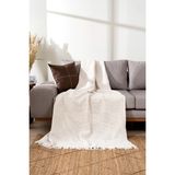 Koza Home Rustıc Krem -Terra Kahve Koltuk Örtüsü 170X220CM 5161A - 170 x 220 cm