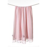 Koza Home Sealıne Pembe Müslin Nakışlı Peştamal 90X170 2544