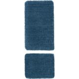 Koza Home Segura Peluş Banyo Paspası 2'li Kaydırmaz Taban Turkuaz - 60 x 100