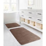 Koza Home Segura Peluş Banyo Paspası 2'li Kaydırmaz Taban Vizon - 60 x 100