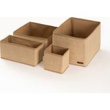 Koza Home Tidy Jüt Dolap Içi 4'lü Organizer 6010 - Natürel