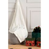 Koza Home Toffy Krem Çiçekli Örgü Akrilik Tek Kişilik Bebek Çocuk Battaniyesi 100X100