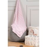 Koza Home Toffy Toz Pembe Balık Sırtı Örgü Akrilik Tek Kişilik Bebek Çocuk Battaniyesi 100X100 - Şeker Pembesi