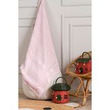 Koza Home Toffy Toz Pembe Buğday Örgü Akrilik Tek Kişilik Bebek Çocuk Battaniyesi 100X100 - Kristal Pembe