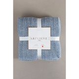 Koza Home Twin Battaniye Soft Pamuklu Tek Kişilik Tv Battaniye Mavi Krem 150 x 200 5015A - 150 x 200 cm - Mavi - Krem