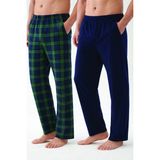 Koza İç Giyim Erkek Pamuklu 2'li Tek Alt Pijama - Lacivert - Yeşil