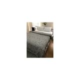 Koza Mix towel Çok Amaçlı Pamuklu Örtü Pike Yatak Örtüsü Çekyat Zebra Siyah 240x220cm