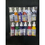 Koza Sanat 12 Renk 30 ml Da ml alıklı Hazır Ebru Boyası