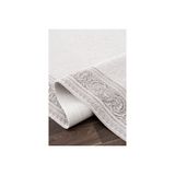 Koza Sedef Krem Gri Salon Halısı A3587B, 80X150