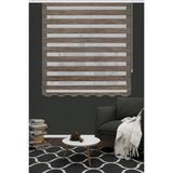 Koza Stor 125V03 Açık Kahve Kırçıllı Bambu Zebra 170x200 cm Stor Perde