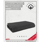 Koza Vitrin %100 Pamuk 2'li Antrasit Yüz ve Fitness Havlu Seti-50X90 cm -Hassas Ciltler İçin Özel - 50 x 90 cm