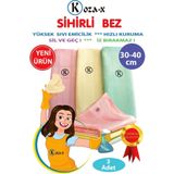 Koza-X Mikrofiber Sihirli Temizlik Bezi 3 Adet, Cam,ayna,mutfak,banyo,araç Genel Temizlik Bezi (30/40 CM)
