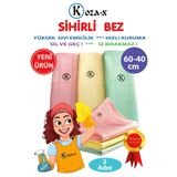 Koza-X Mikrofiber Sihirli Temizlik Bezi 3 Adet | Cam,Ayna,Mutfak,Banyo,Araç Genel Temizlik Bezi (60/40 cm)